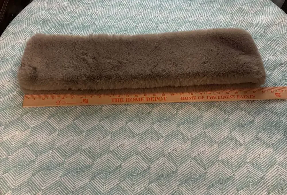 Banana Republic Brown Faux Fur Pull-Through Scarf